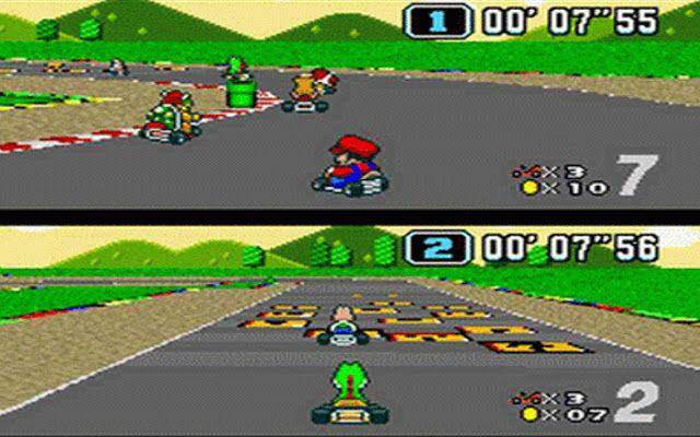 gameplay Super Mario Kart (dok Nintendo/Super Mario Kart)
