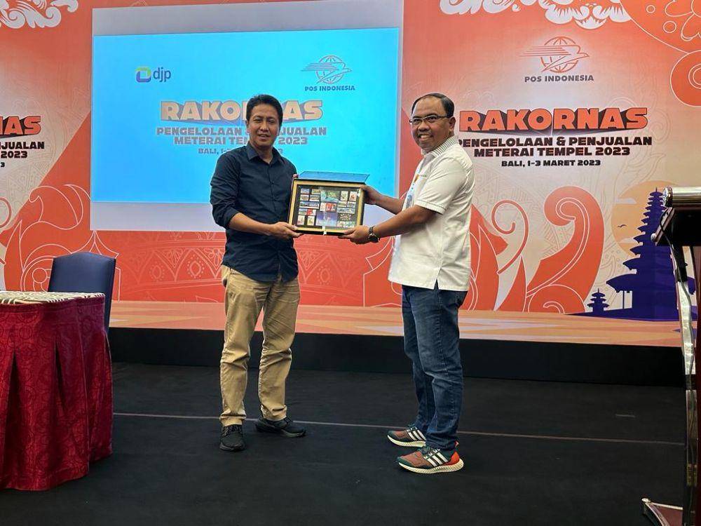 Rakornas Pengelolaan dan Penjualan Meterai Tempel Tahun 2023 di Kuta, Bali, pada 1-3 Maret 2023. (Dok. PT Pos Indonesia)
