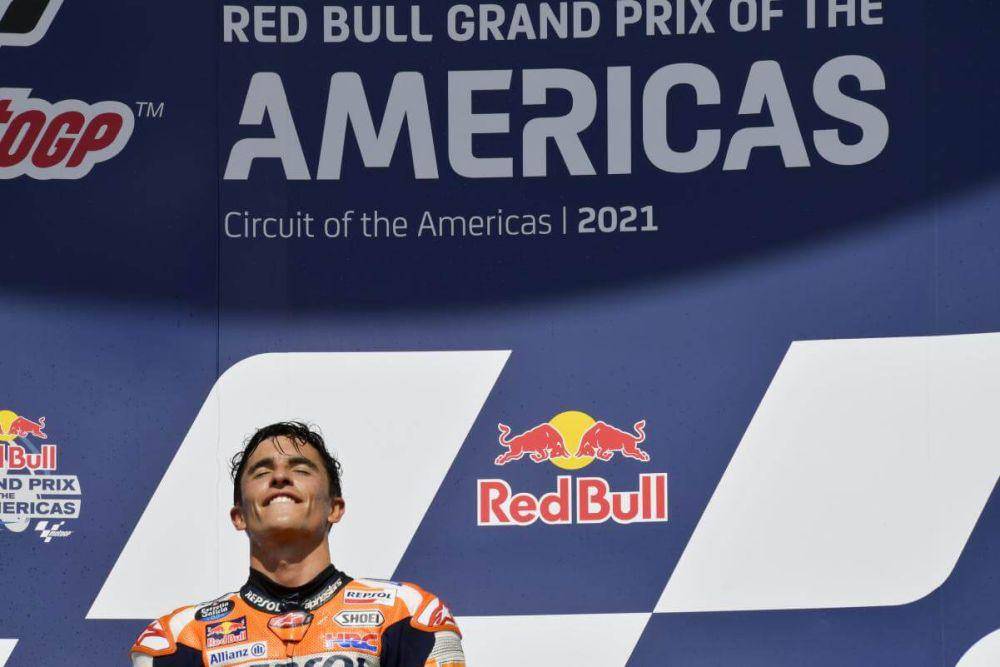 Marc Marquez menang di GP America 2021. (motogp.com)