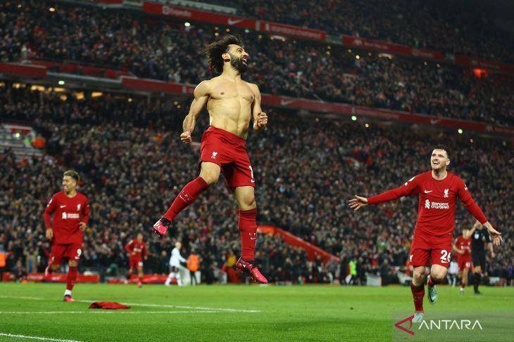 Liverpool bantai MU di ajang Premier League. (ANTARA FOTO/REUTERS/Carl Recine)