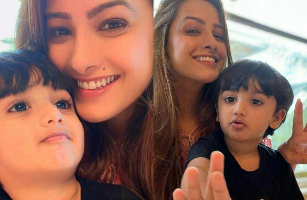 Anita Hassanandani dan putranya (instagram.com/anitahassanandani)