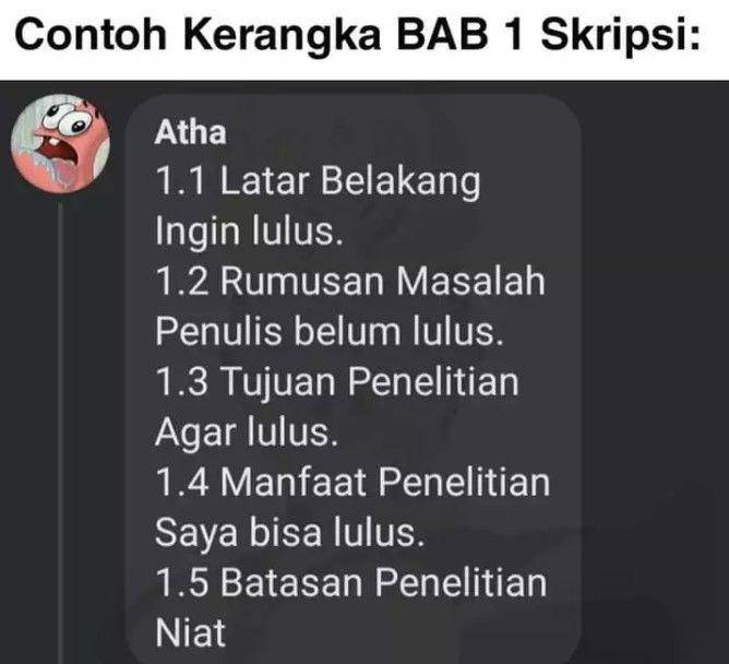 meme lika-liku skripsi (facebook.com/unnesshitpost)