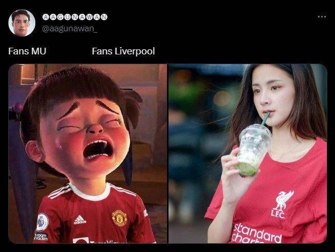meme fans MU kalah 7-0 (twitter.com/aagunawan_)