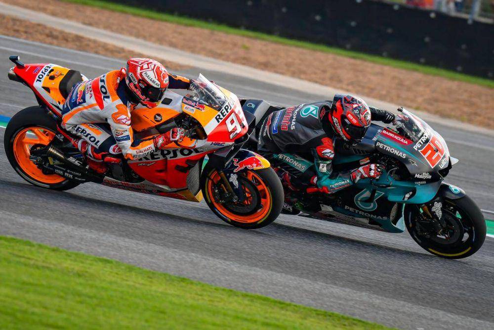 potret Marc Marquez dan Fabio Quartararo (motogp.com)