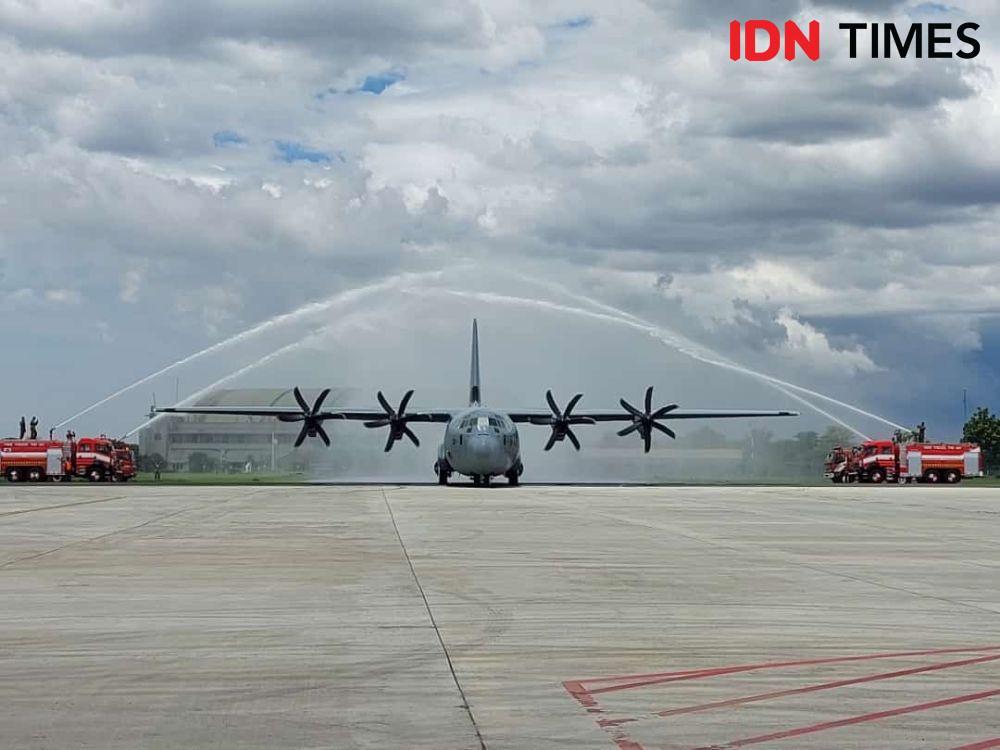 Tiba di Indonesia, TNI AU Kini Punya Super Hercules C-130J!