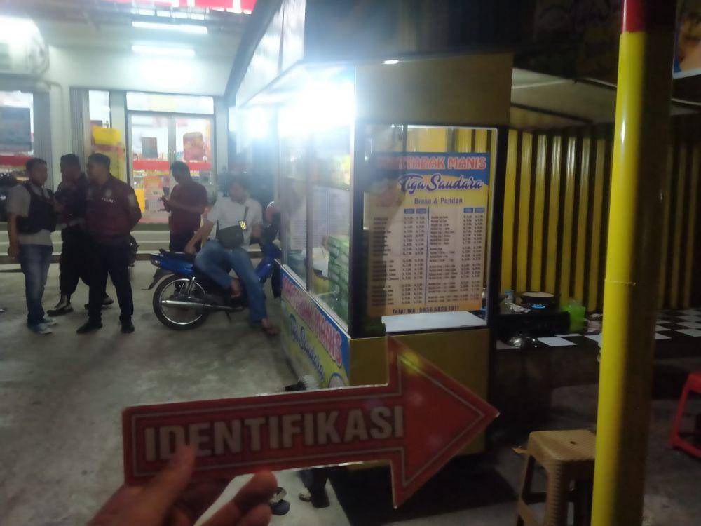 Lokasi penusukan anggota Polrestabes Palembang (Dok: istimewa)