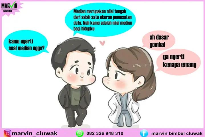 meme gombalan romantis ala anak matematika (facebook.com/Marvin Bimbel Cluwak)