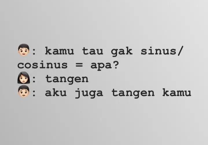 meme gombalan romantis ala anak matematika (facebook.com/Intan Nisrina Pohan)