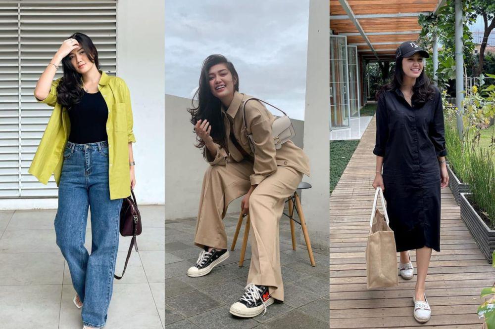 9 Gaya OOTD Kasual ala Shaura Nabilla, Cocok Dipakai ke Kampus!