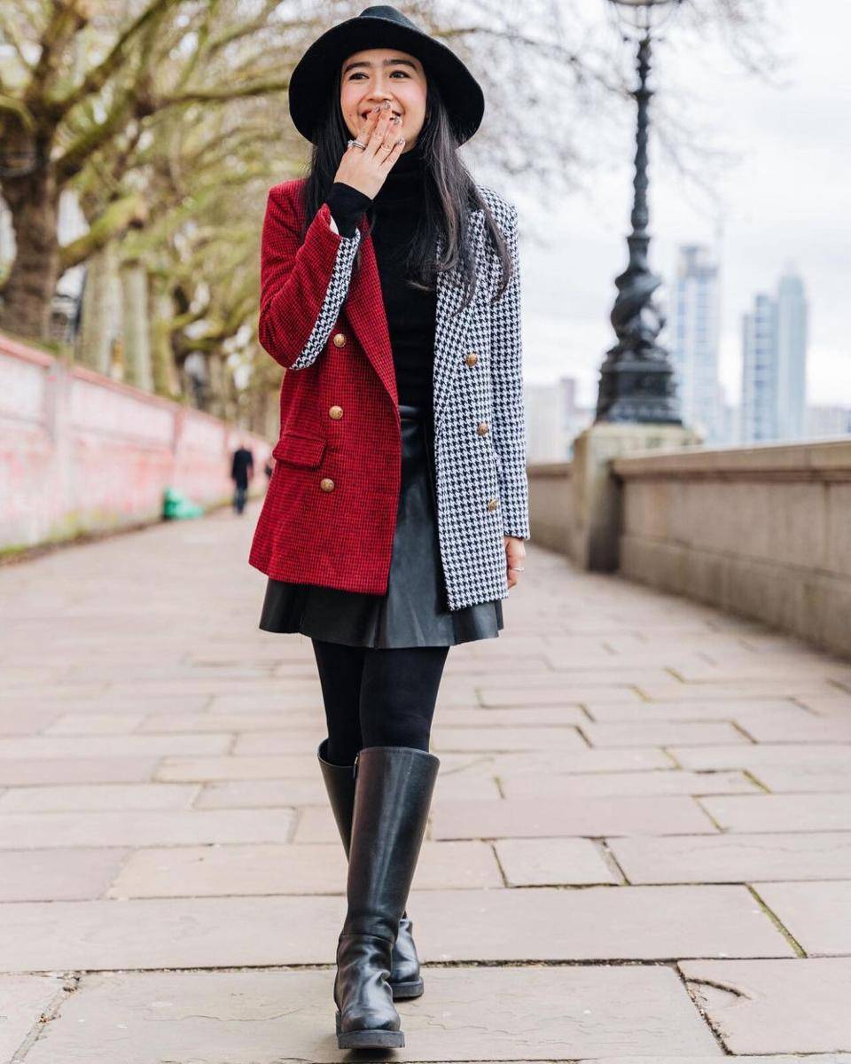 Layering outfit ala Febby Rastanty (instagram.com/febbyrastanty)