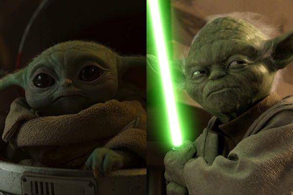 Grogu di The Mandalorian dan Master Yoda di Star Wars (dok. LucasFilm)
