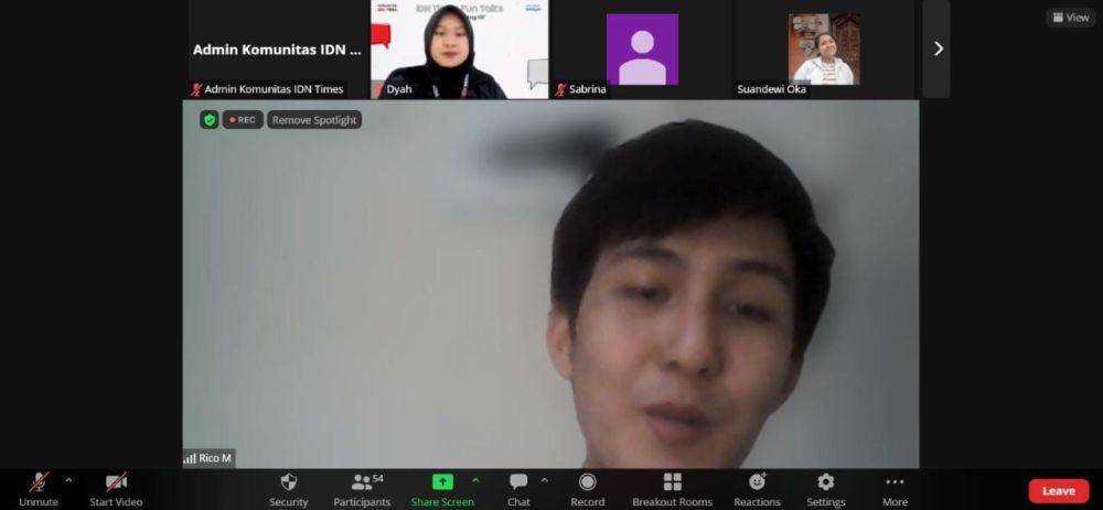 Sharing Session Class untuk Komunitas IDN Times Bisnis yang mengangkat tema "Fundamental Digital Marketing. (dok. IDN Times)
