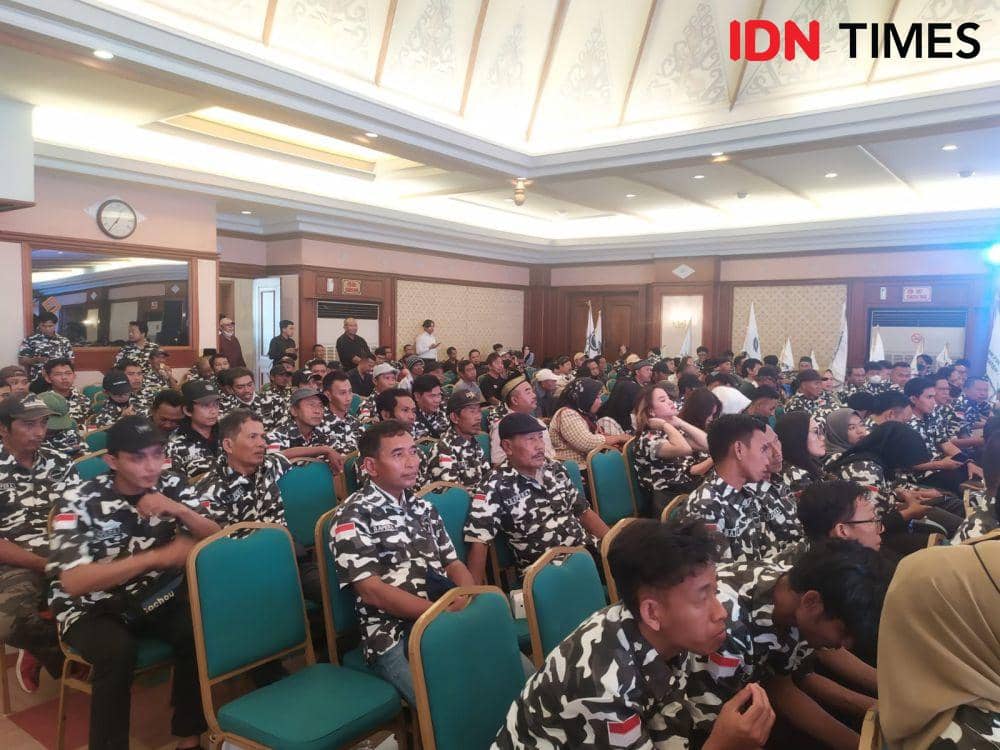 Kegiatan pelantikan DPD Bapera Provinsi Lampung, Selasa (7/3/2023). (IDN Times/Tama Yudha Wiguna).
