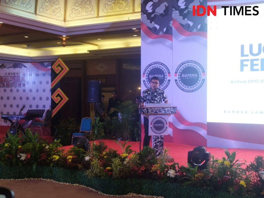 Lucken Felario Dilantik Ketua Bapera Lampung, Siap Rangkul Kaum Muda!