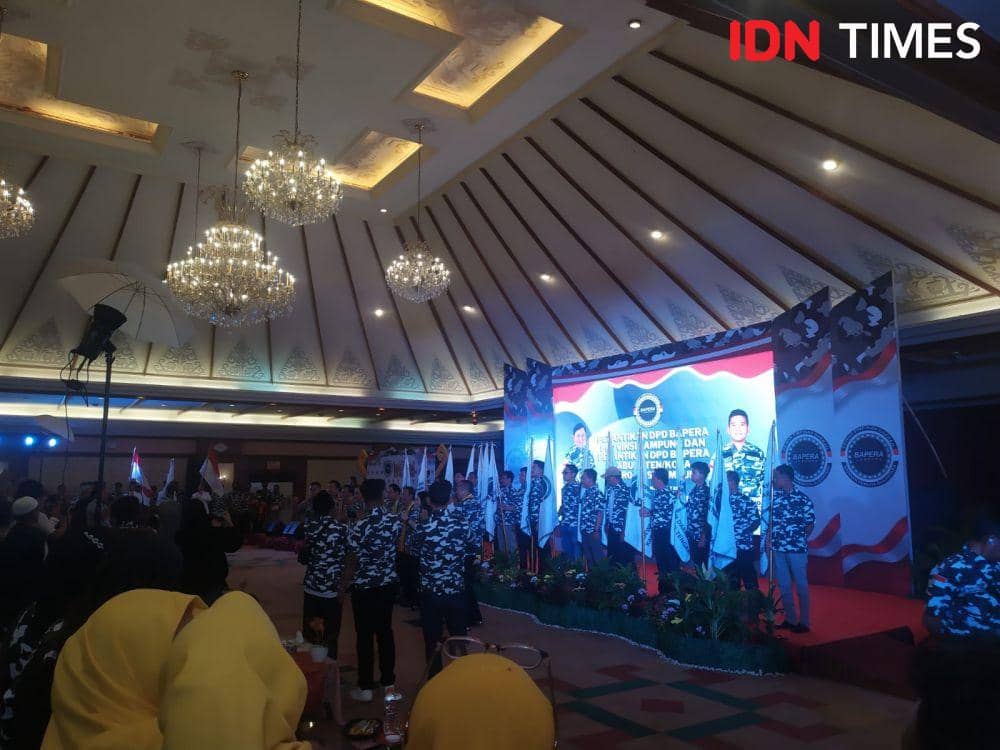 Kegiatan pelantikan DPD Bapera Provinsi Lampung, Selasa (7/3/2023). (IDN Times/Tama Yudha Wiguna).