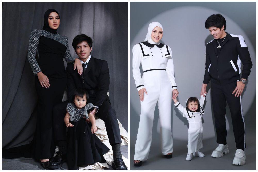 10 Pemotretan Keluarga Atta-Aurel Nuansa Hitam Putih, Warna Favorit!