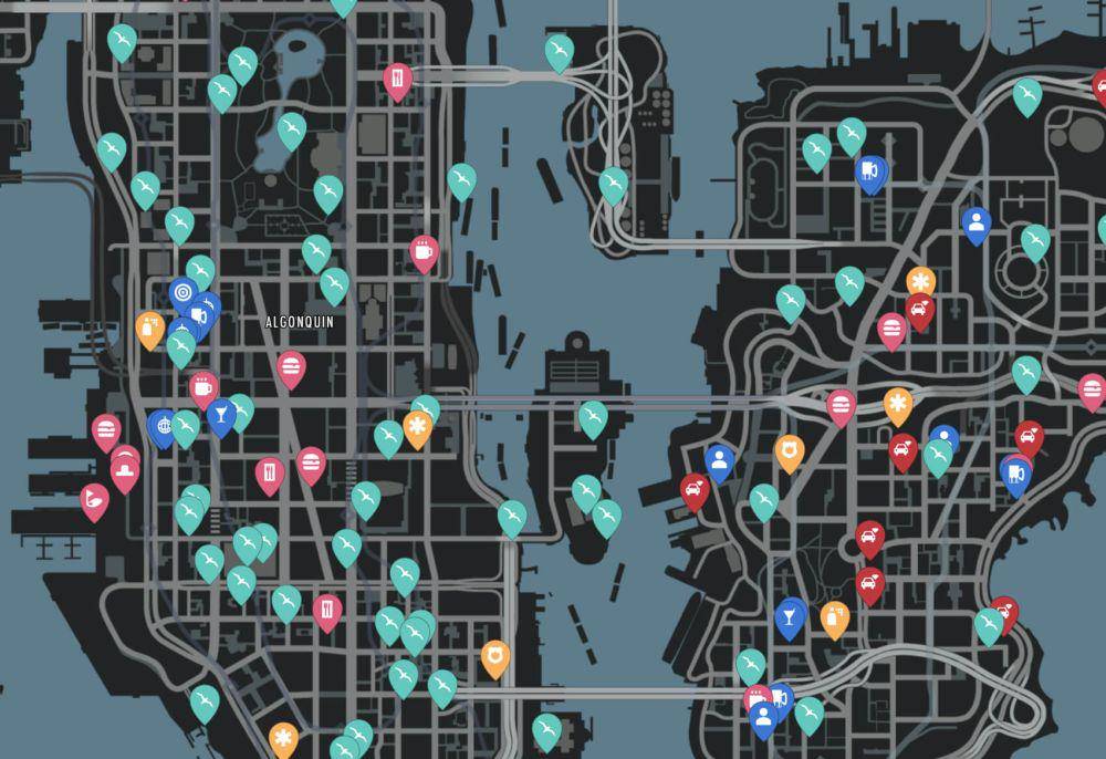 map GTA IV (dok. Rockstar Games/GTA IV)