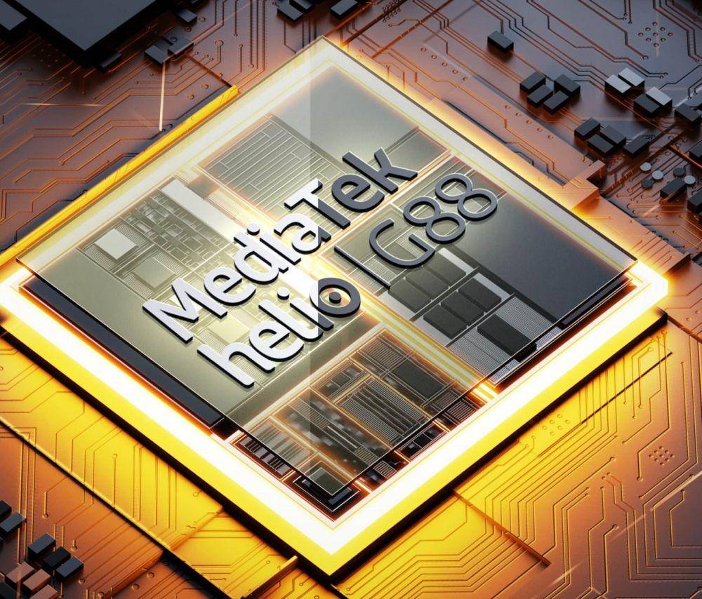 ilustrasi prosesor MediaTek Helio G88 yang memperkuat Realme C55 (realme.com)