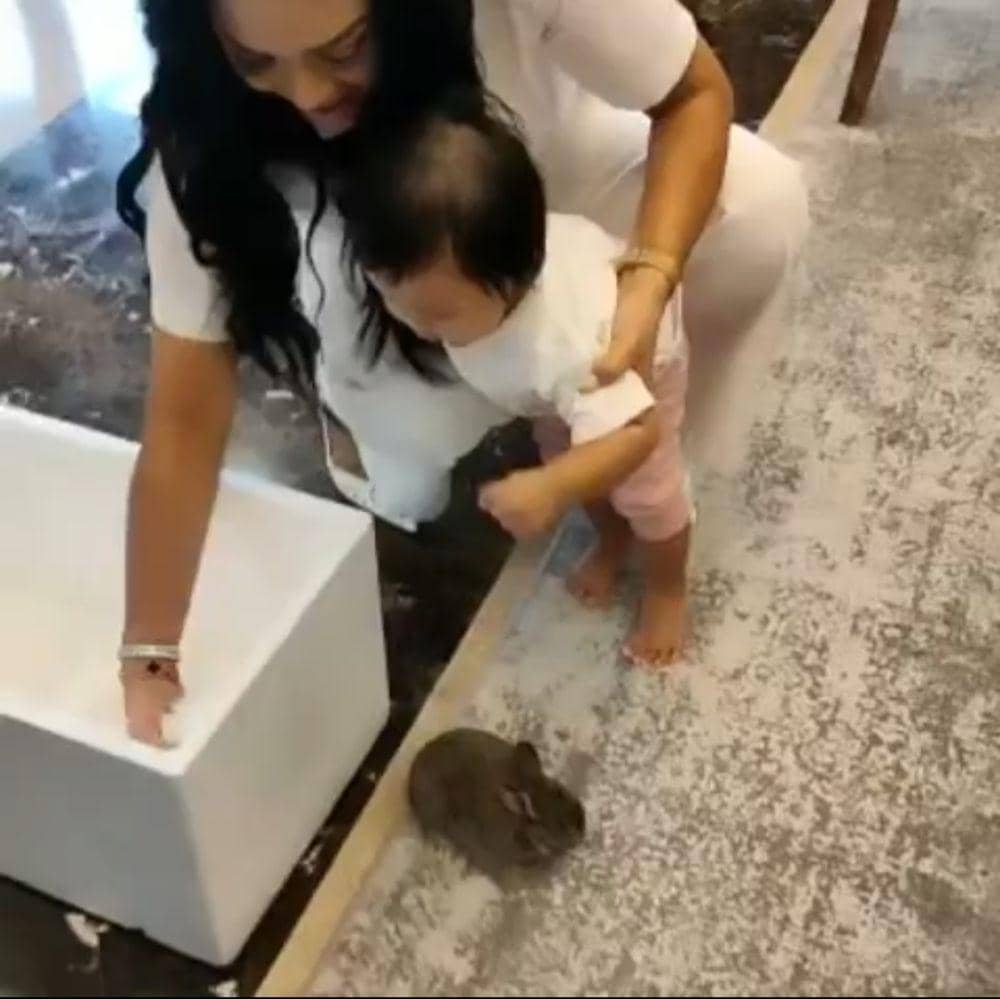 Krisdayanti saat momong Ameena (instagram.com/krisdayantilemos)