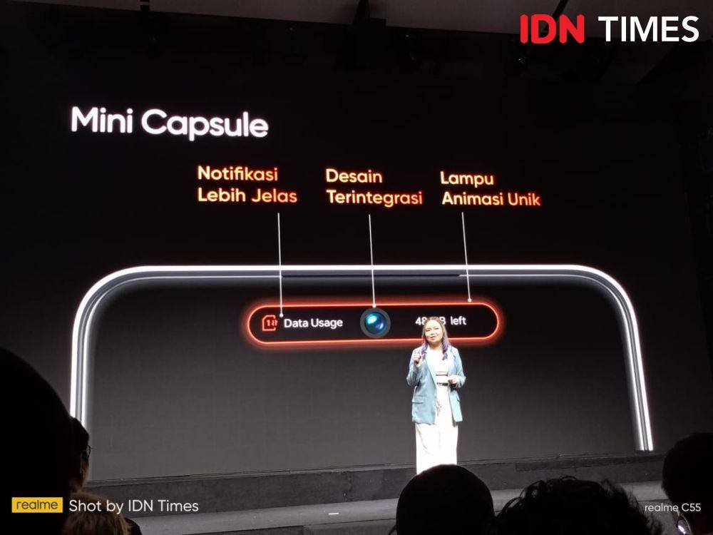 penjelasan fitur Mini Capsule dari realme Indonesia (dok. IDN Times/Fatkhur Rozi)