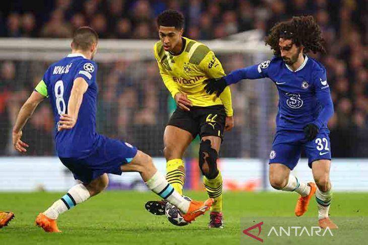 Chelsea bersua Borussia Dortmund di Liga Champions. (ANTARA FOTO/REUTERS/Hannah Mckay)
