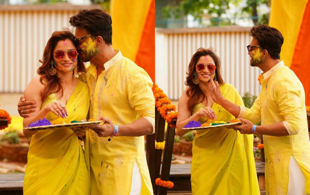 9 Potret Perayaan Holi ala Ankita Lokhande dan Suami, Penuh Keceriaan!