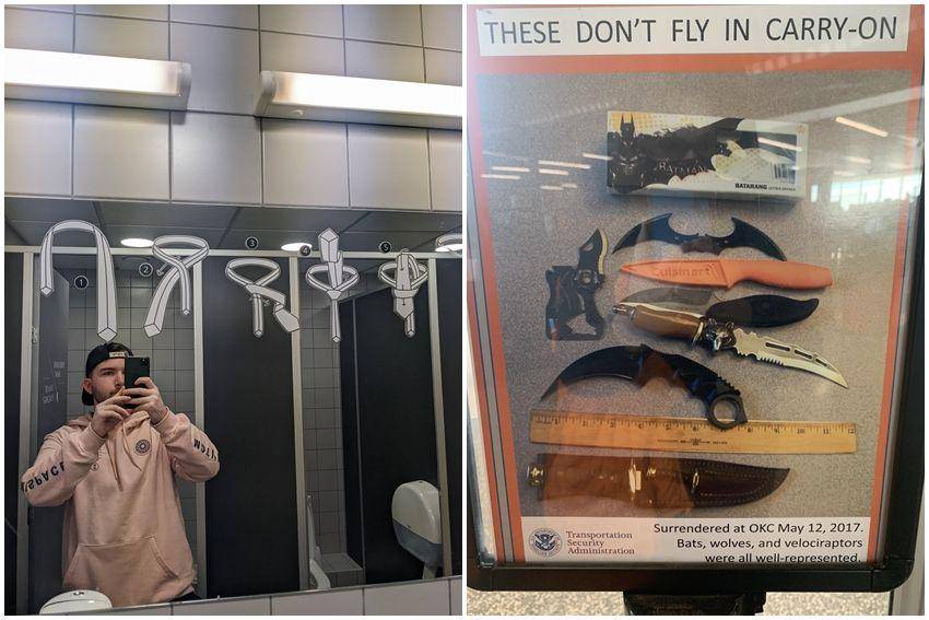 potret sarana dan aturan unik di bandara (reddit.com/user/themiths35 | reddit.com/user/LittleBrassGoggles)
