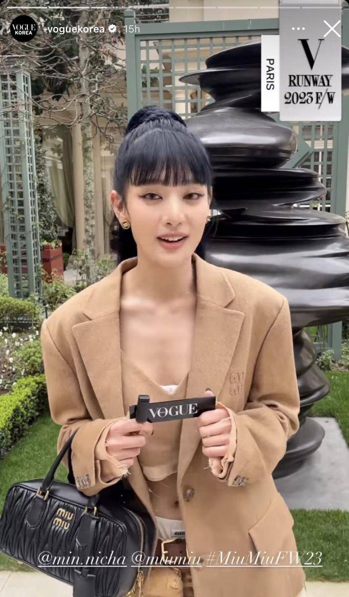 Minnie (G)I-DLE hadiri Paris Fashion Week (instagram.com/voguekorea)
