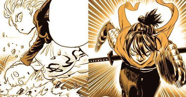 Tatsumami menyadari Sonic mengejarnya ( tonarinoyj.jp/One Punch Man )