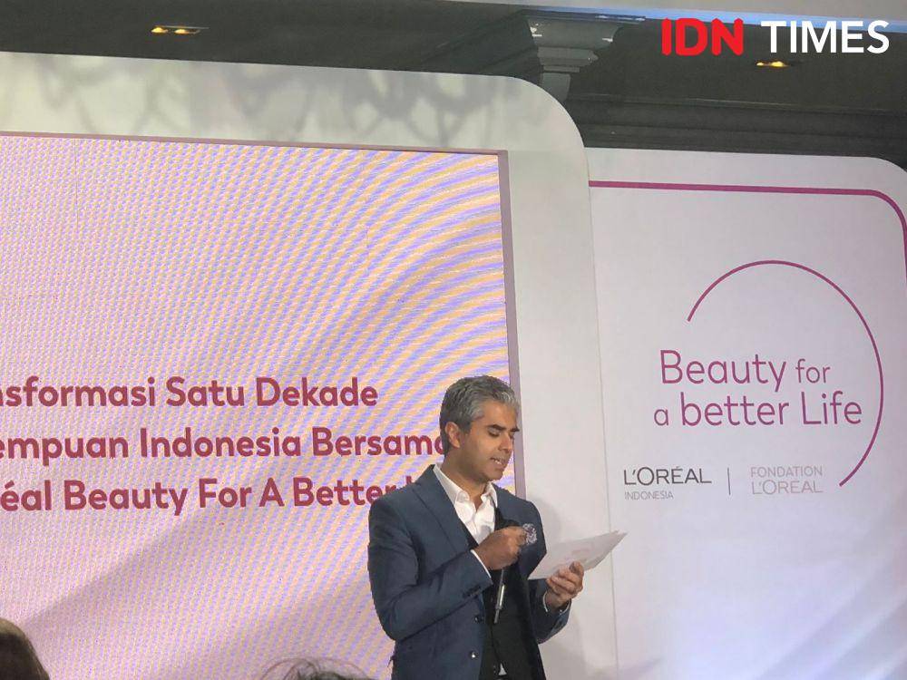 Perayaan 1 dekade BFBL dengan tajuk 'Transformasi satu dekade perempuan Indonesia bersama L’Oréal Beauty For A Better Life' pada Kamis (09/08/2023) di Habitate, Jakarta Selatan. (IDN Times/Nisa Zarawaki)