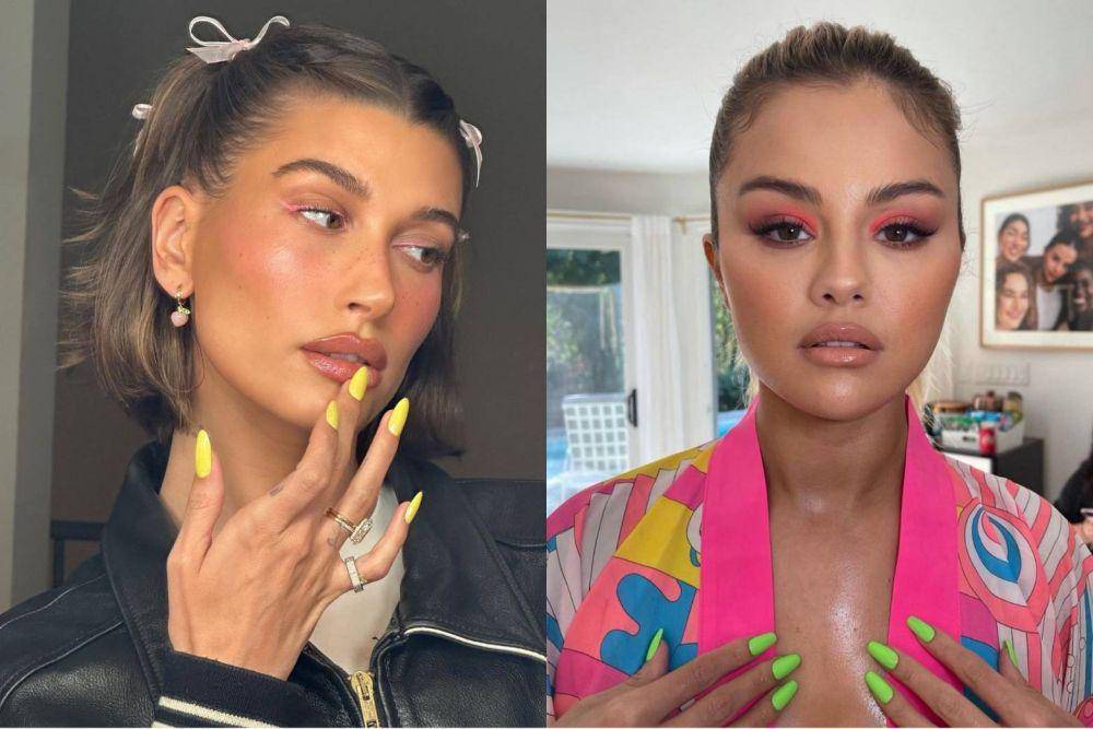 kolase potret Hailey Bieber dan Selena Gomez (instagram.com/haileybieber | instagram.com/selenagomez)