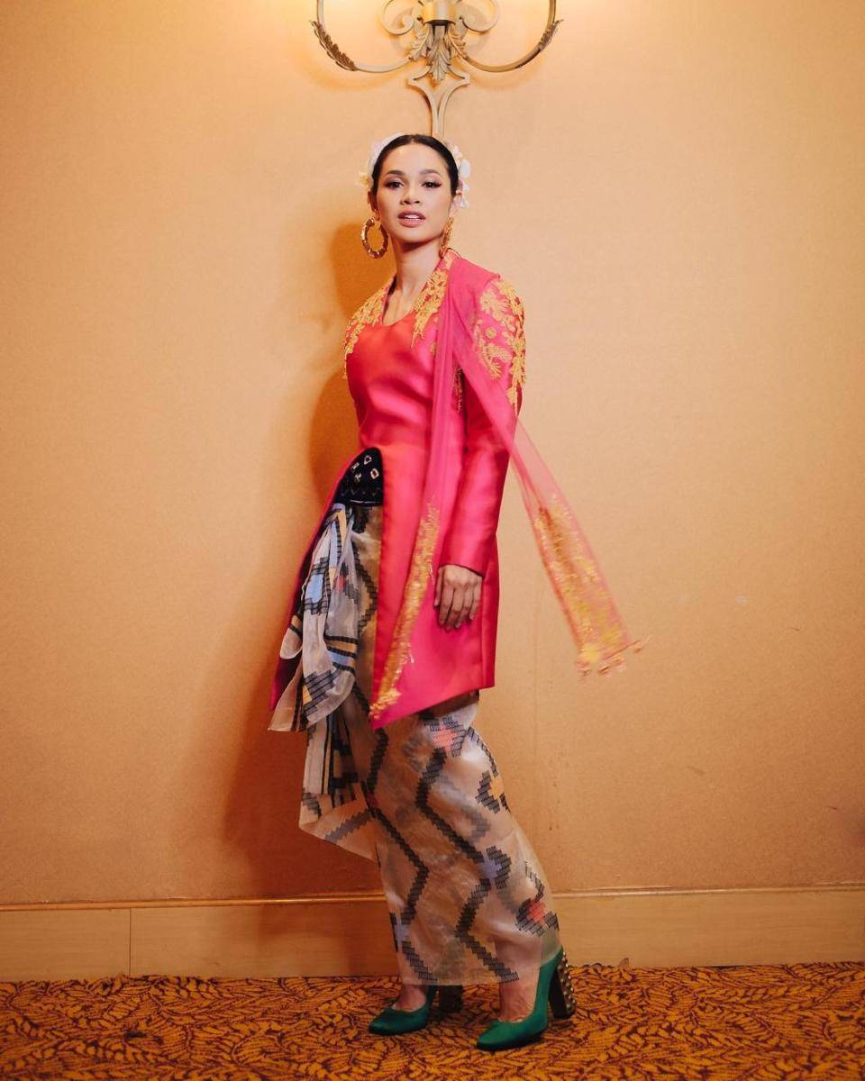 Gaya kondangan Andien Aisyah (instagram.com/andienaisyah)