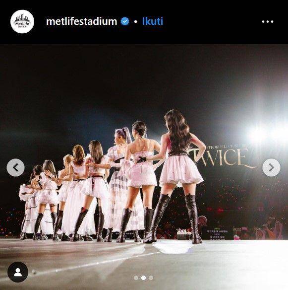 Konser TWICE di MetLife Stadium (instagram.com/metlifestadium)