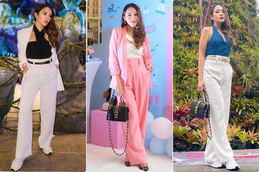 9 Mix and Match High Waisted Pants ala Merdianti Octavia, Berkelas!