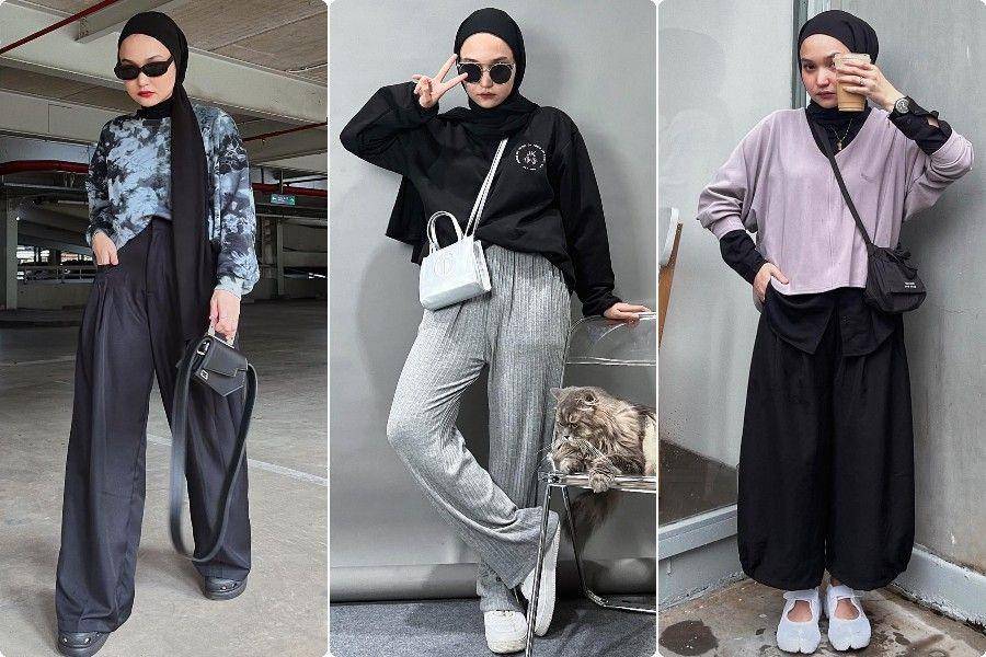 9 Ide Outfit Nuansa Hitam ala Soraya Ulfa buat Buber Bulan Puasa Nanti