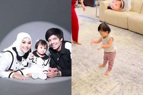 9 Momen Detik-detik Ameena Bisa Berjalan, Asyik sambil Joget