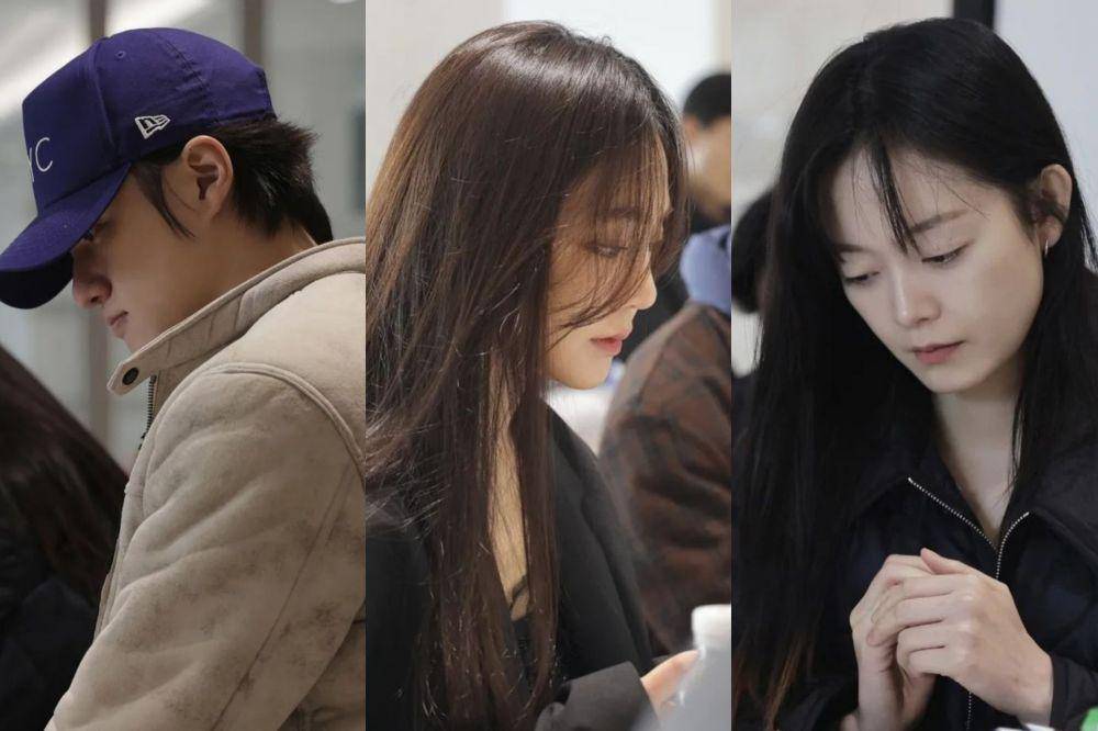 Shin Seung Ho, Han Ji Eun, dan Jeon So Min saat pembacaan naskah film Only God Knows Everything (instagram.com/triple_pictures)