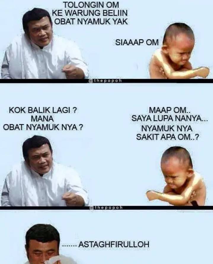 meme lucu obat nyamuk (facebook.com/Meme Comics Mania)
