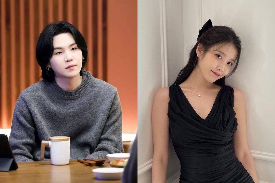SUGA BTS dan IU (instagram.com/agustd | instagram.com/dlwlrma)