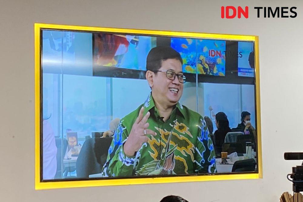 Wakil Ketua Umum PAN, Viva Yoga Mauladi dalam Talkshow Series #GenZMemilih dengan tema "Politik RI Didominasi Pria, Peluang buat Gen Z Perempuan?". (IDN Times/Besse Fadhilah)