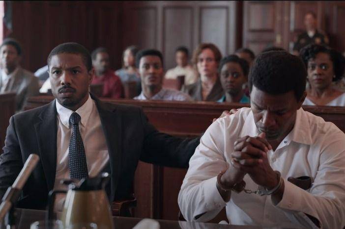 Michael B. Jordan dalam film Just Mercy (dok. Warner Bros. Pictures/Just Mercy)
