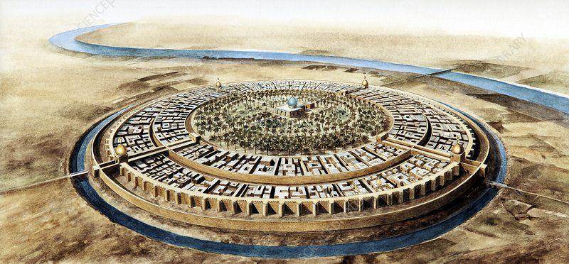 ilustrasi kota Baghdad pada masa Kekhalifahan Abbasiyah (sciencephoto.com/Jean Soutif)