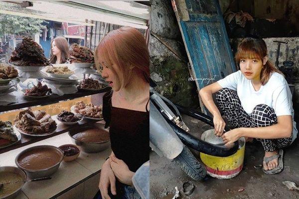 12 Foto Editan BLACKPINK Sampai di Indonesia, Kulineran Sebelum Konser