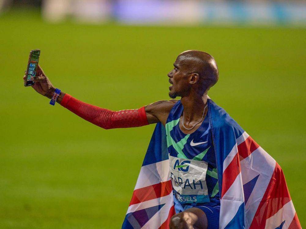Mo Farah pada 2020 Diamon League Half Marathon. (instagram.com/gomofarah)