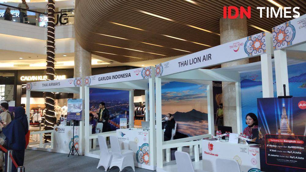 Suasana di Wisata Thailand Festival 2023, Kota Kasablanka, Jakarta Selatan (IDN Times/Dhiya Awlia Azzahra)