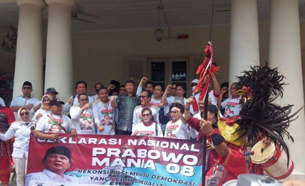 Jokowi Mania deklarasikan dukung Prabowo Mania 08. (ANTARA Foto)