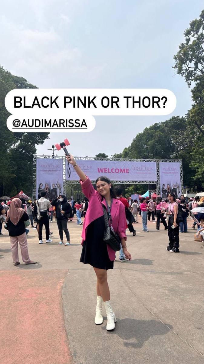 Gaya Audi Marissa di konser Blackpink day 2 (instagram.com/anthonyxie_)