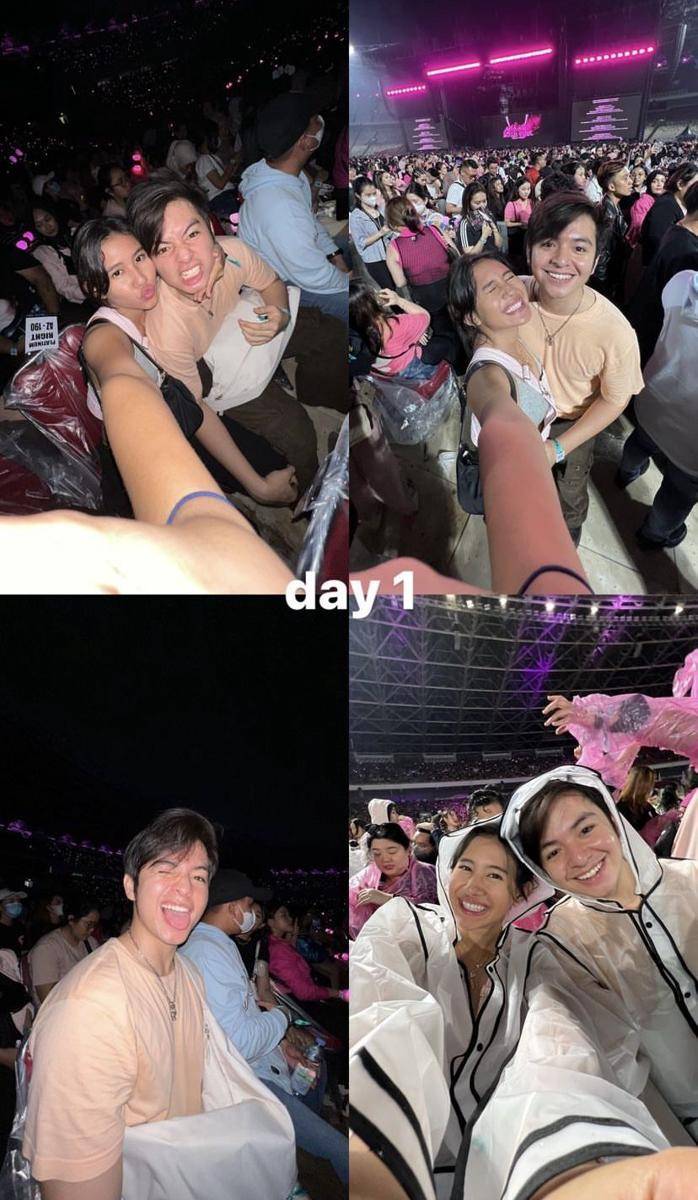 Angga Yunanda dan Shenina Cinnamon nonton BLACKPINK (instagram.com/shenacinnamon)
