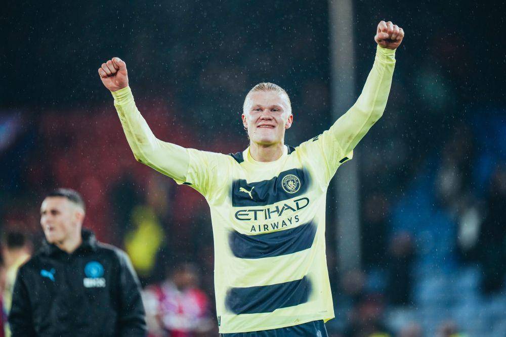 Erling Haaland sukses jadi penentu kemenangan Manchester City atas Crystal Palace dengan skor 1-0, Minggu (12/3/2023). (Twitter/@ManCity).