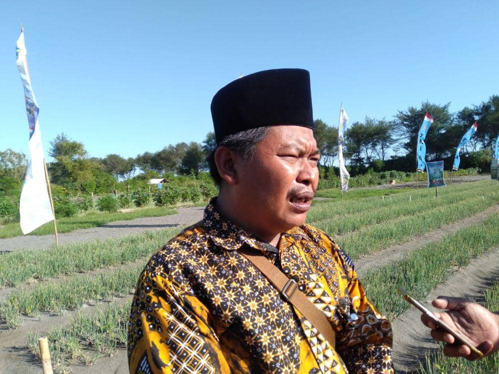 Sesepuh Kelompok Tani Eka Lestari, Edi Nugroho. (IDN Times/Daruwaskita)